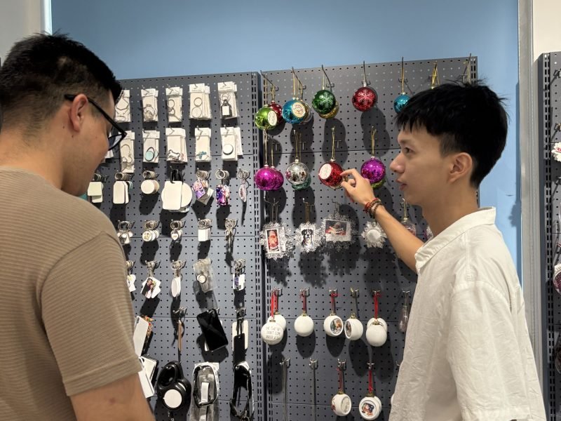 Chinese sourcing agent meets with a client.