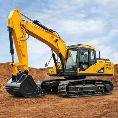Large excavators primarily used for earthwork excavation, trenching, mining operations, demolition projects, and the like.