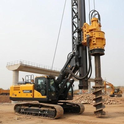 Drilling and piling equipment primarily used for foundation construction, bridge building, and the construction of high-rise building foundations.