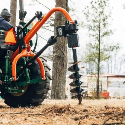 Agricultural machinery for drilling holes in the ground – earth auger